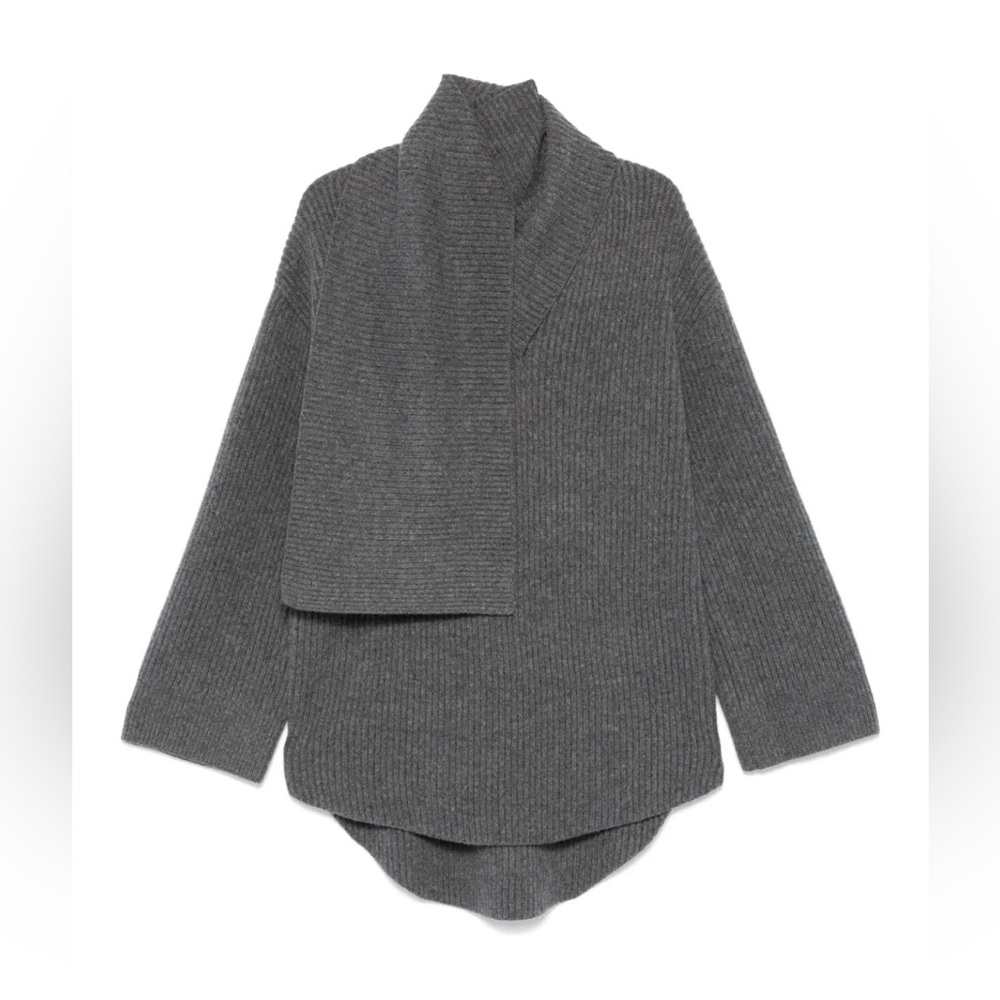 Toteme Long Scarf Knit Sweater
